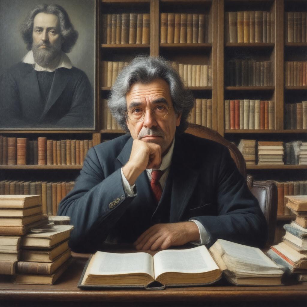 AI-created image of Antonio Negri