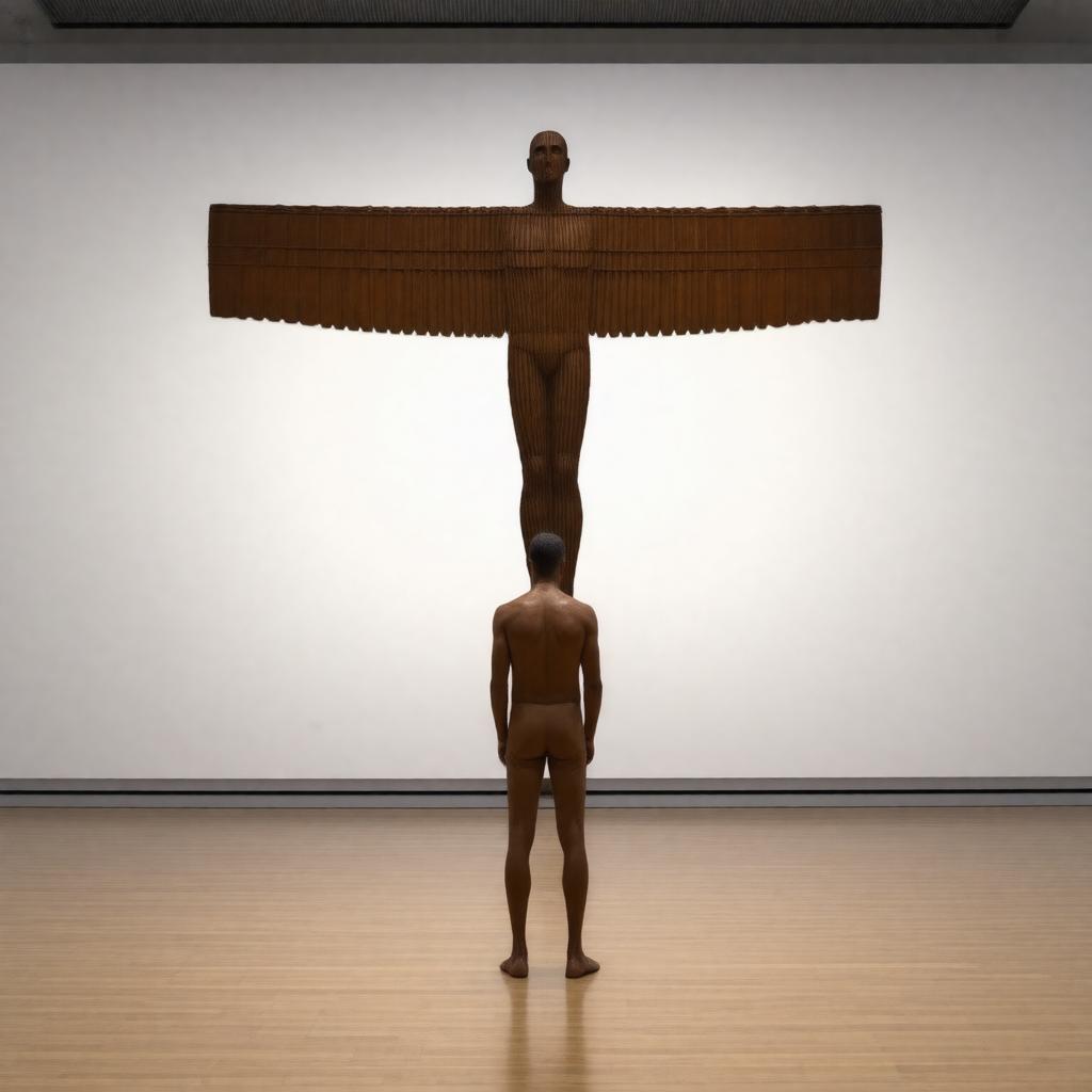 AI-created image of Antony Gormley