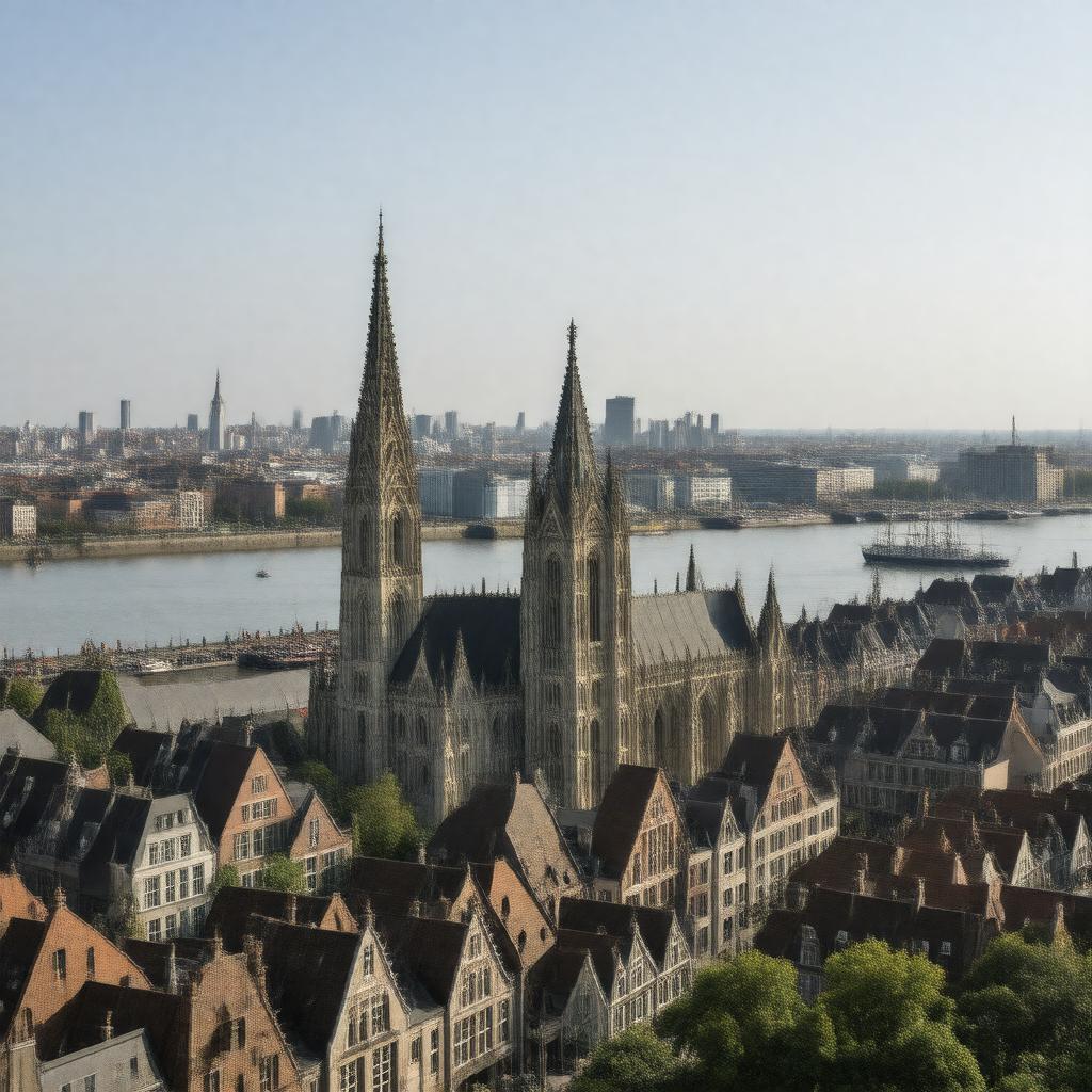 AI-created image of Antwerp