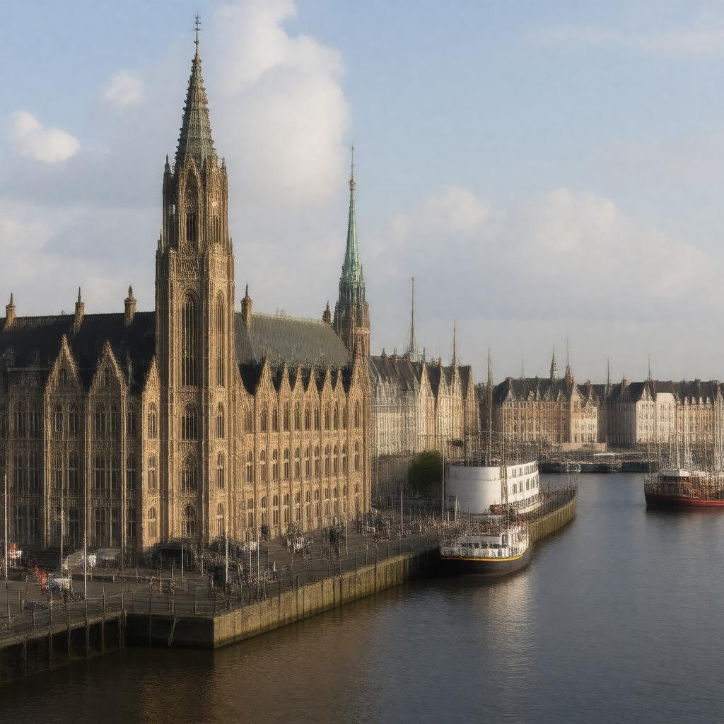 AI-created image of Antwerp, Belgium