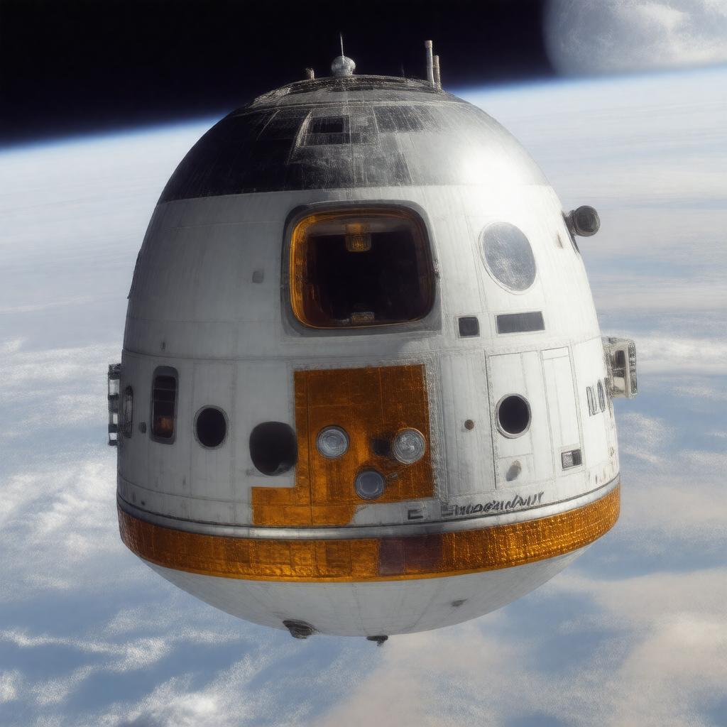 Click to view larger image AI-created image of Apollo 15 Command Module Endeavour