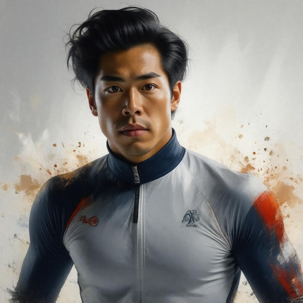 AI-created image of Apolo Anton Ohno