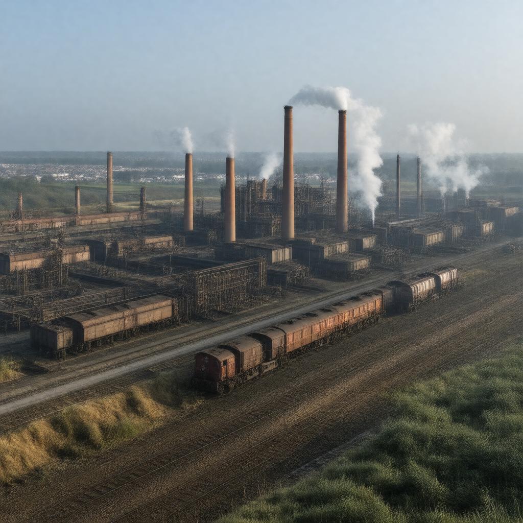 Click to view larger image AI-created image of Appleby-Frodingham Steelworks