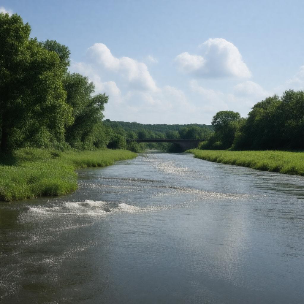 Click to view larger image AI-created image of Appomattox River