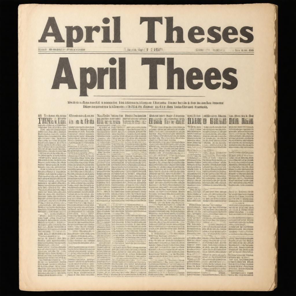 AI-created image of April Theses