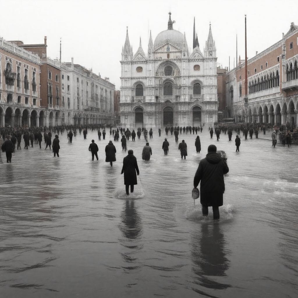 AI-created image of Aqua Alta (seasonal flooding)