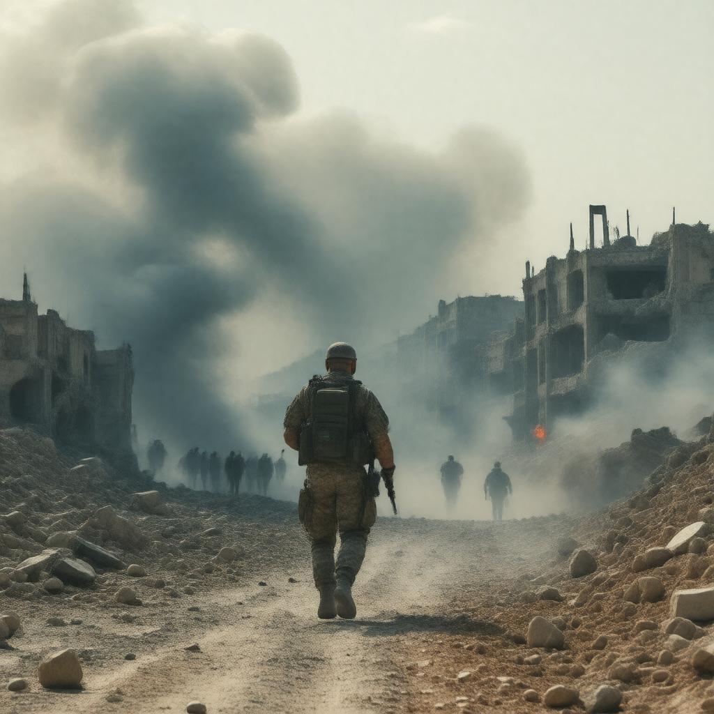 AI-created image of Arab–Israeli conflict