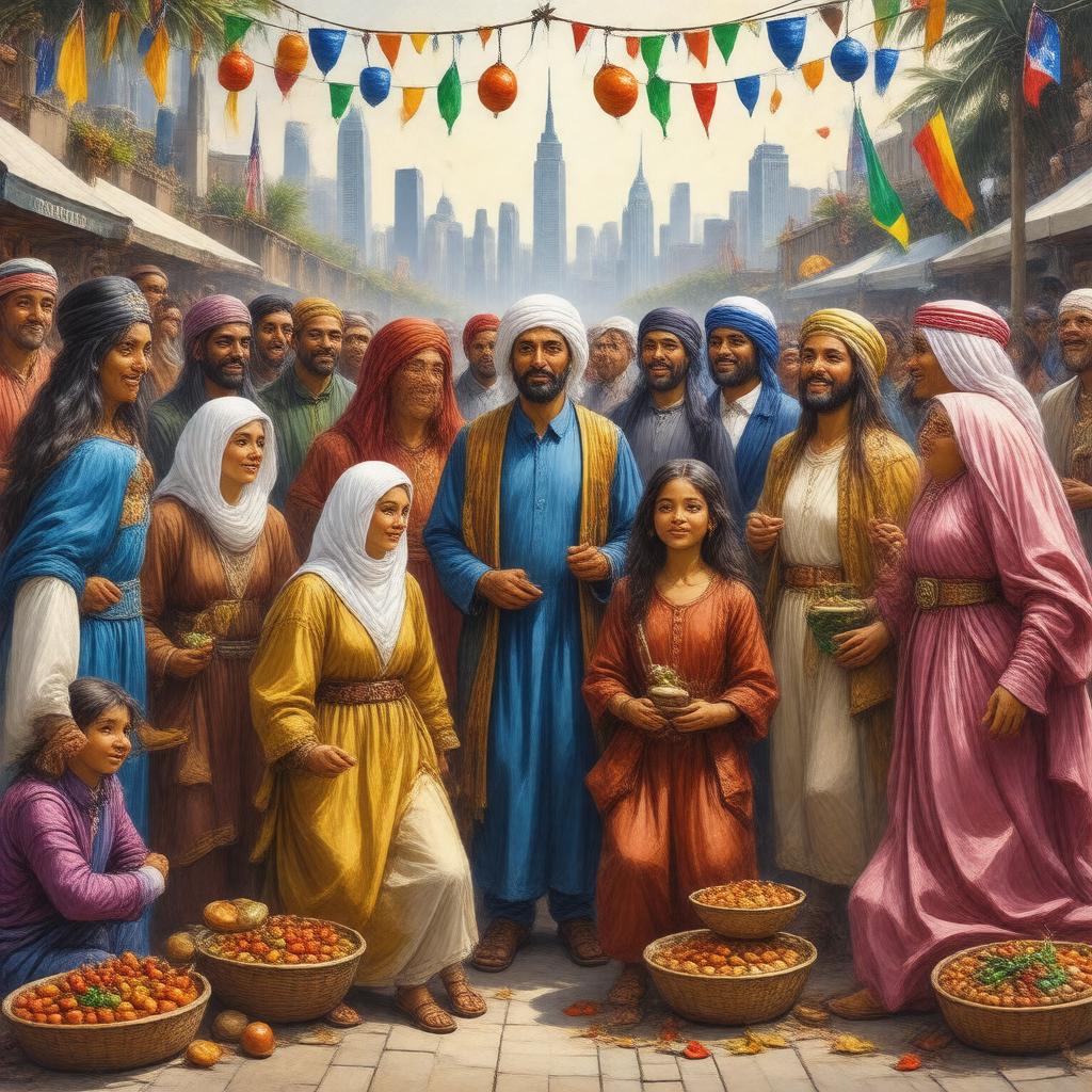 AI-created image of Arab Americans