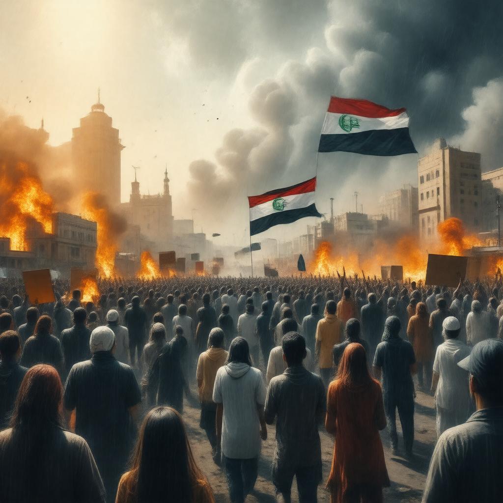 AI-created image of Arab Spring