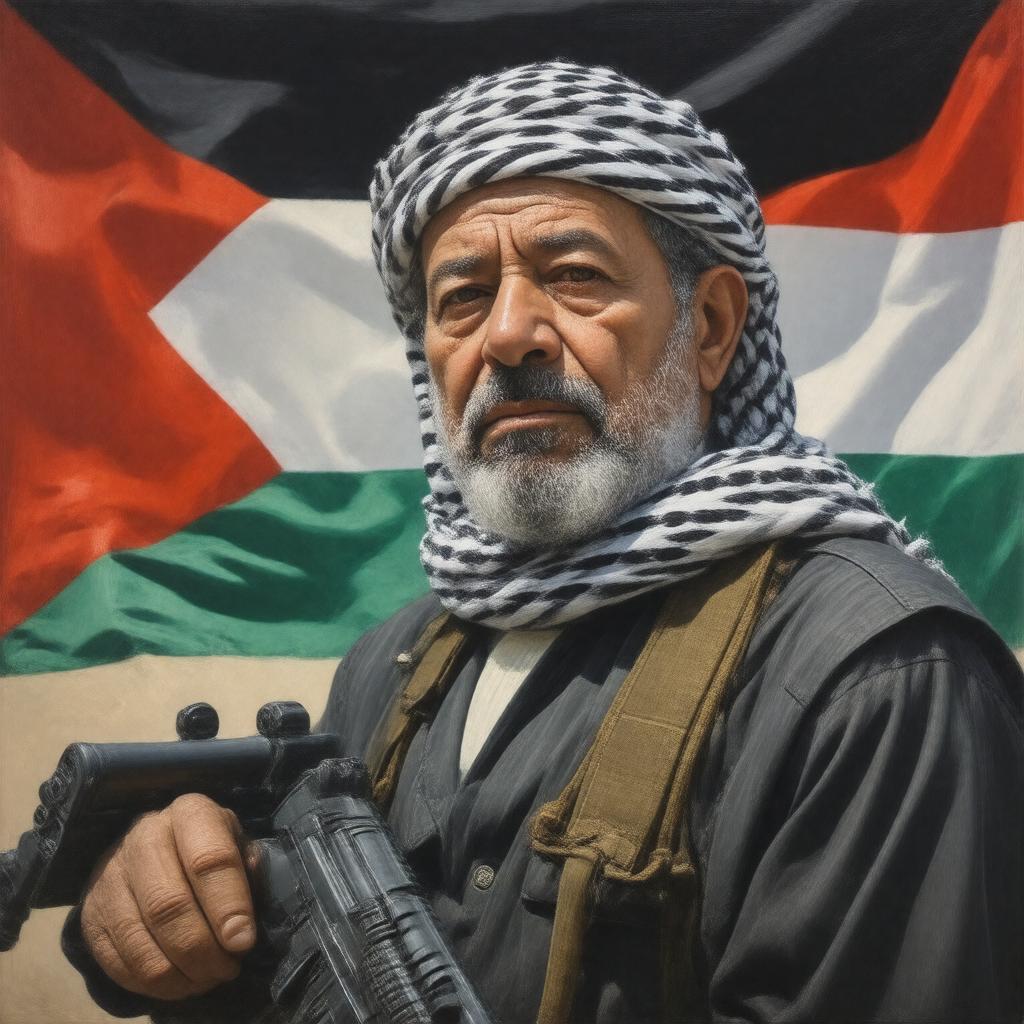 Click to view larger image AI-created image of Arafat