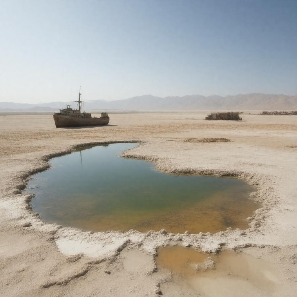AI-created image of Aral Sea