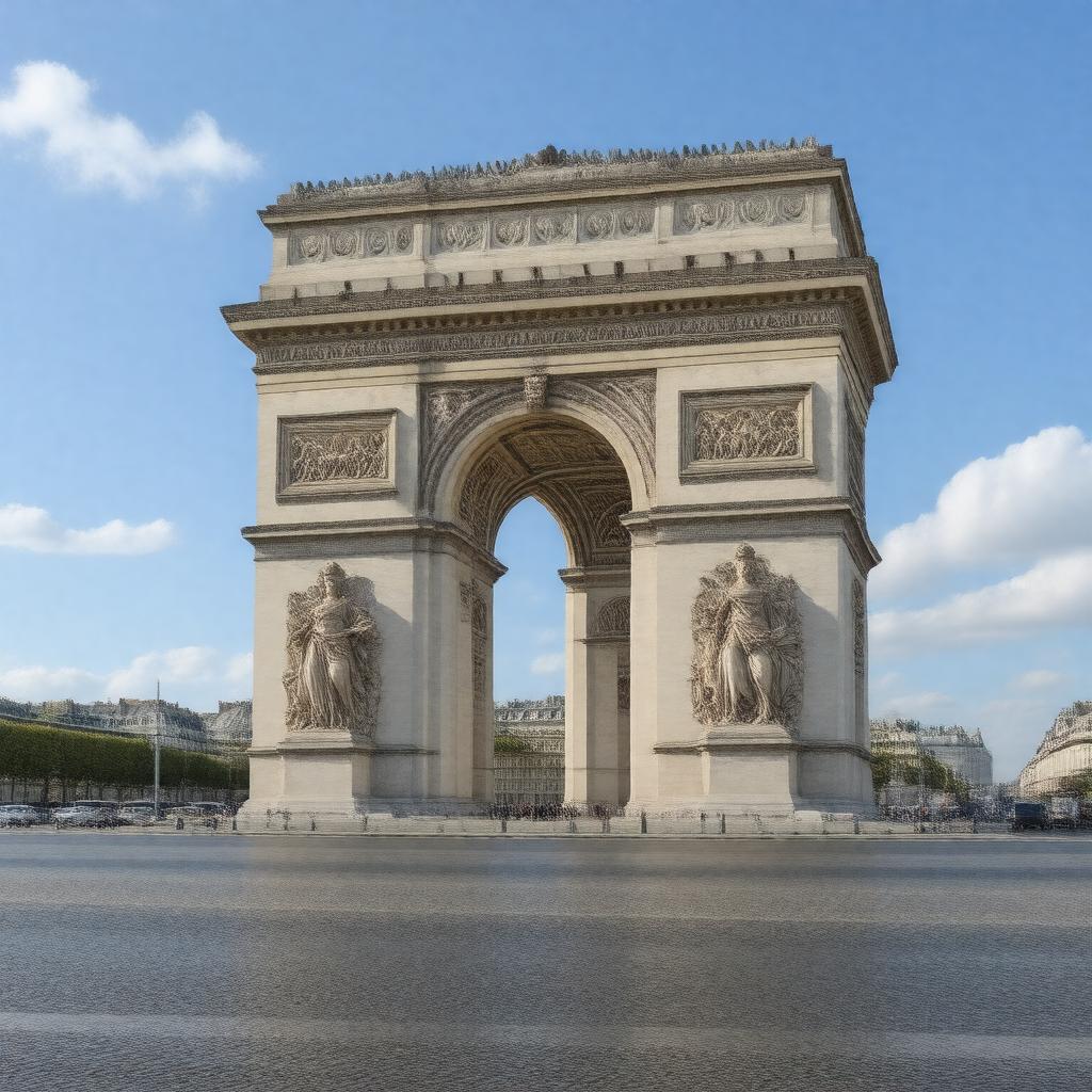 AI-created image of Arc de Triomphe