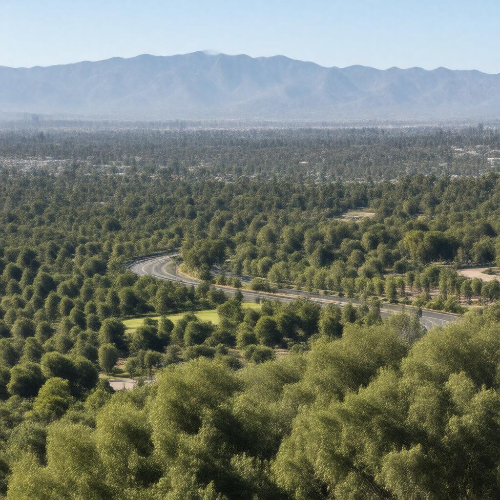 AI-created image of Arcadia, California, United States