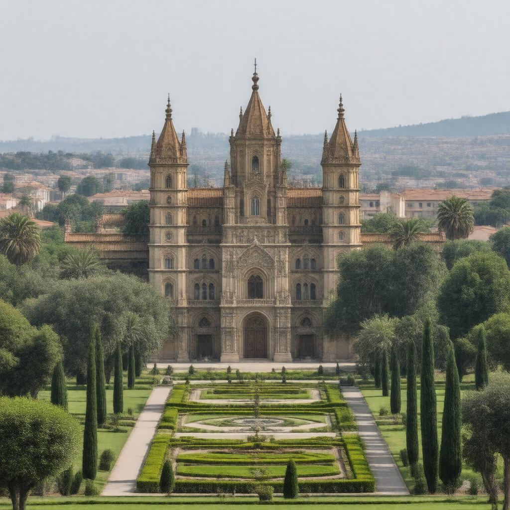 Click to view larger image AI-created image of Archbishop's Palace of Alcalá de Henares, Spain