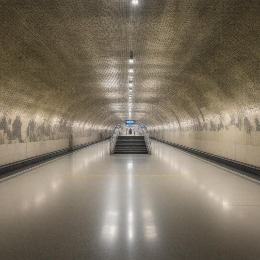 AI-created image of Archives-Navy Memorial-Penn Quarter Metro Station