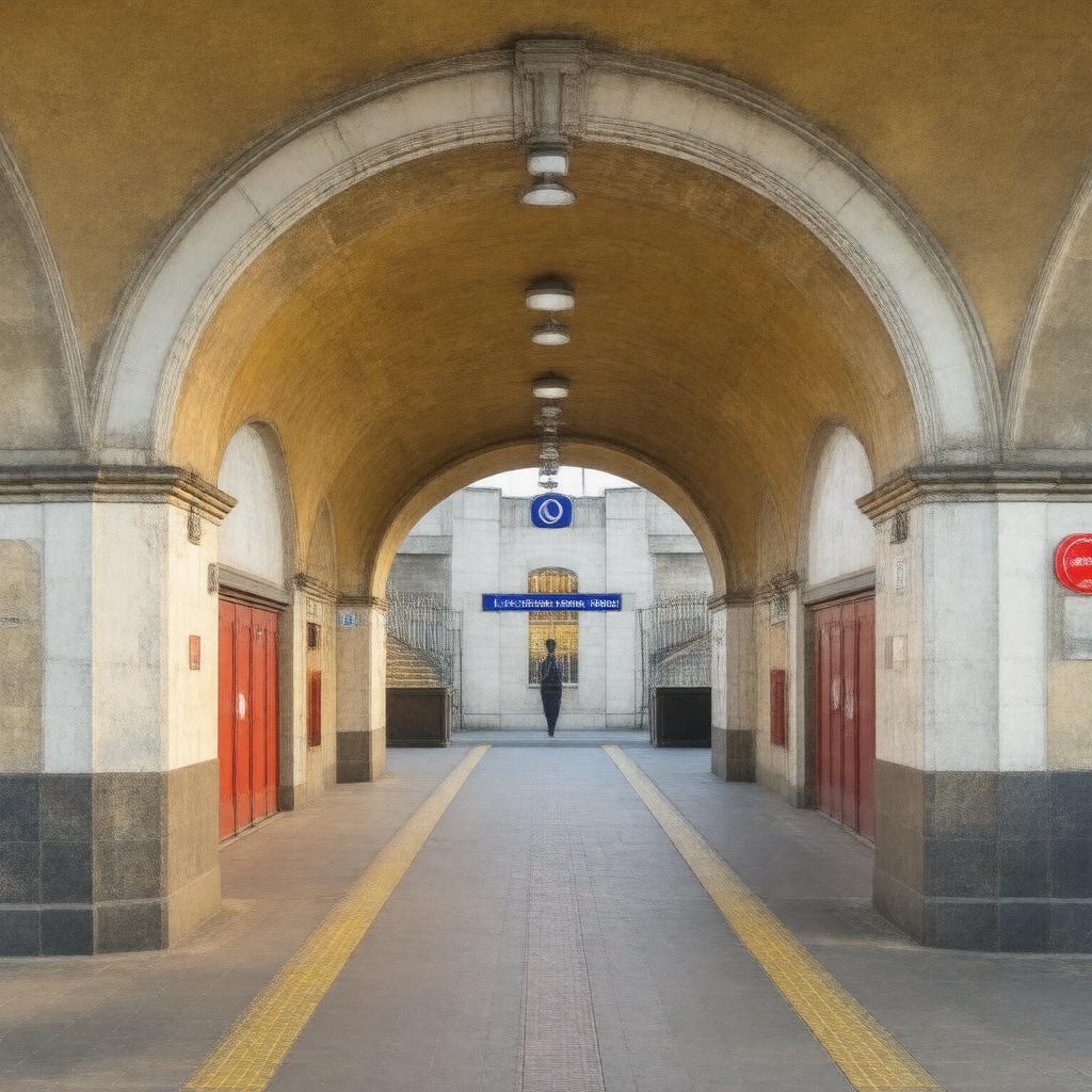 AI-created image of Archway tube station