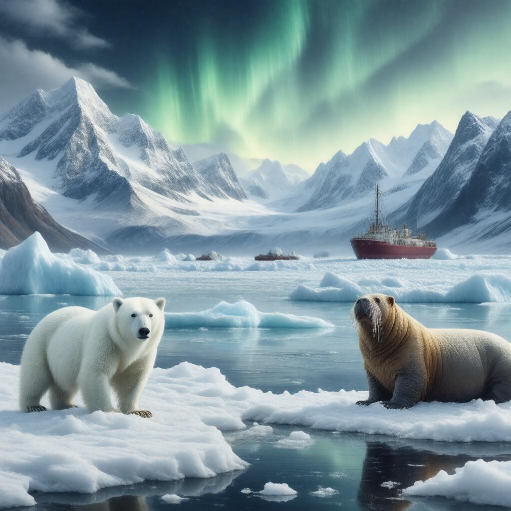AI-created image of Arctic region