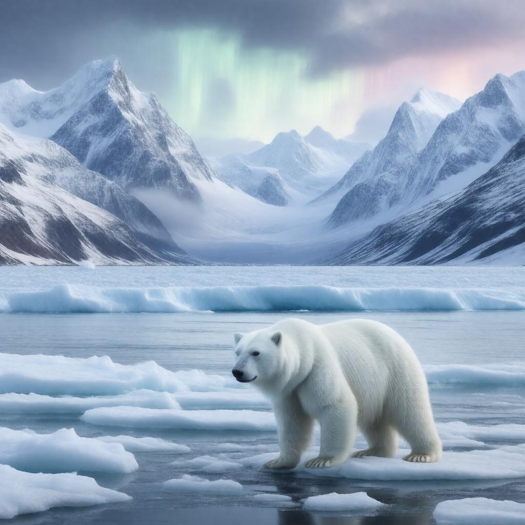 AI-created image of Arctic region