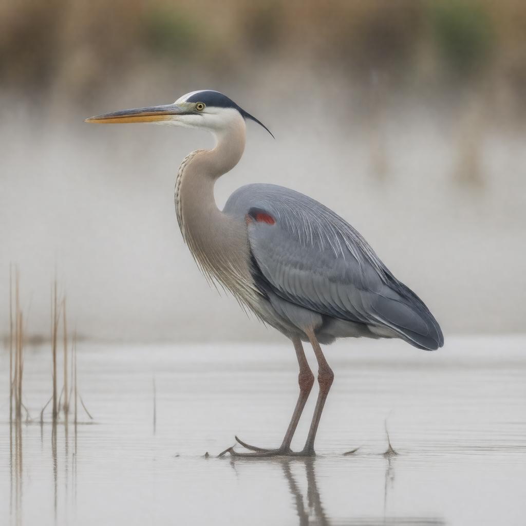 AI-created image of Ardea herodias fannini