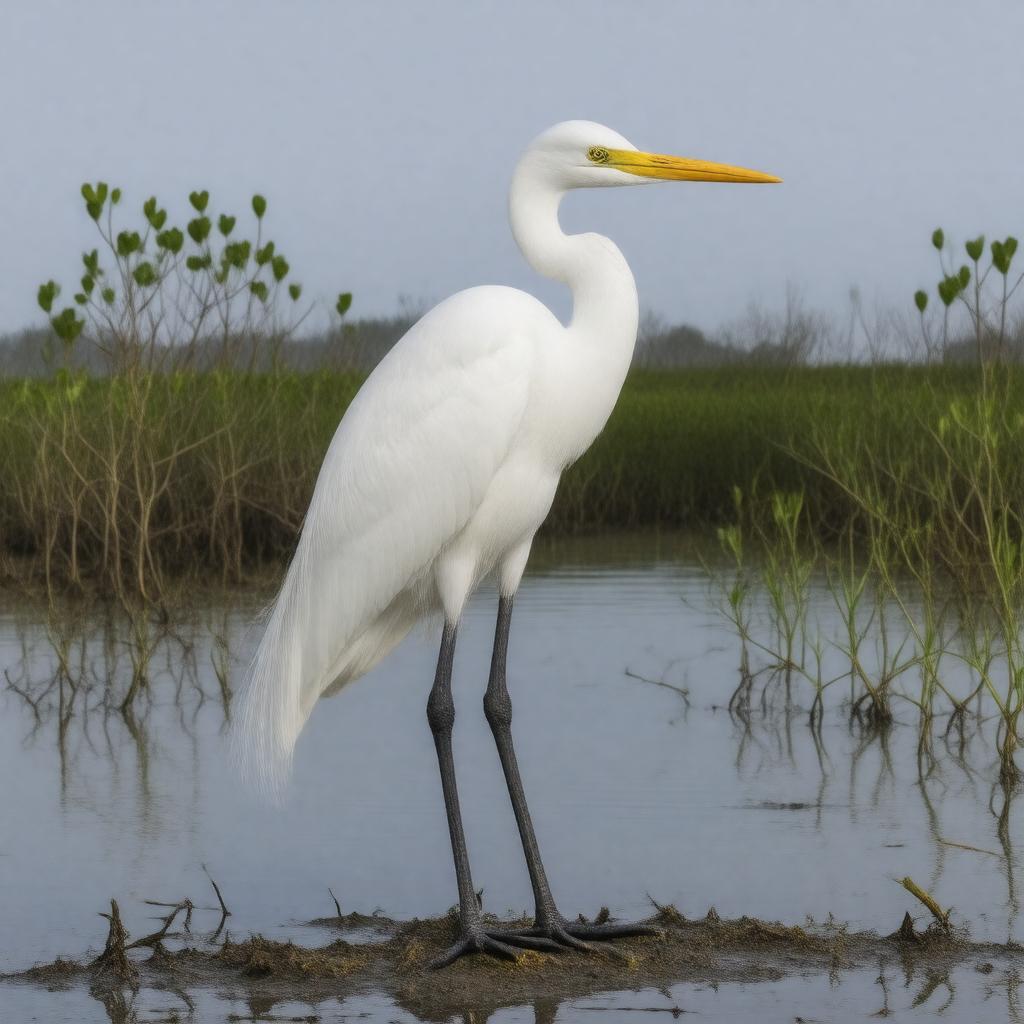 AI-created image of Ardea herodias occidentalis
