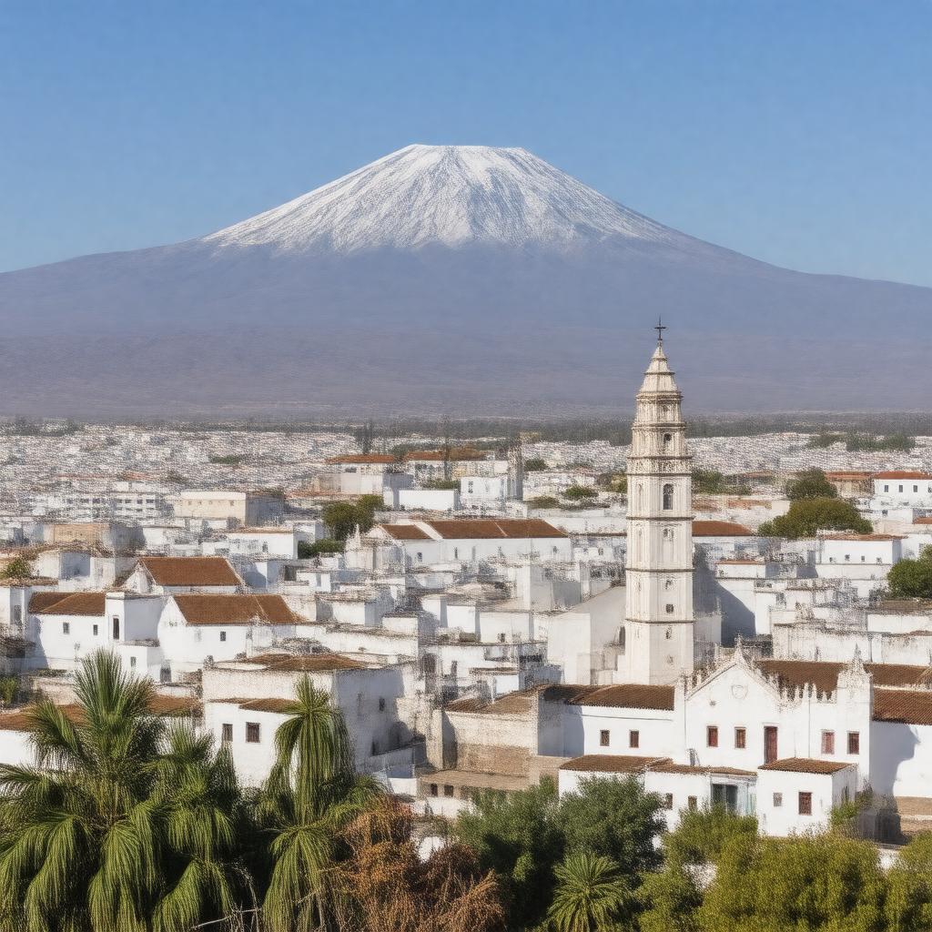 AI-created image of Arequipa, Peru