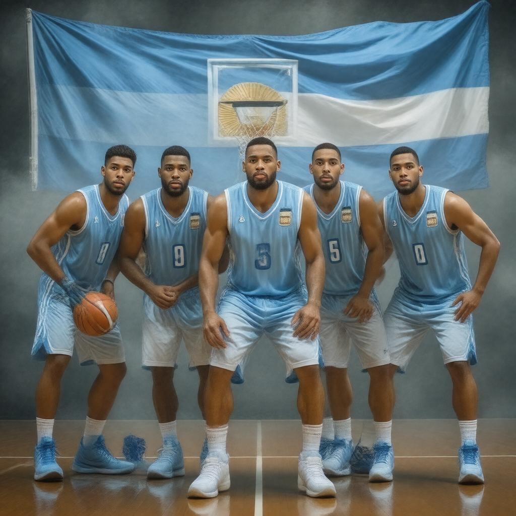 AI-created image of Argentina national basketball team