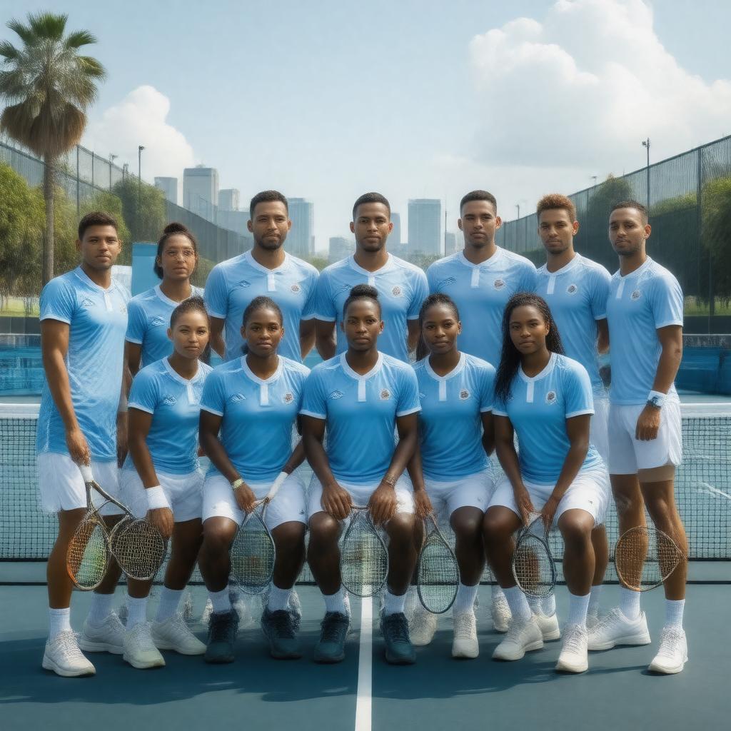 AI-created image of Argentina tennis team
