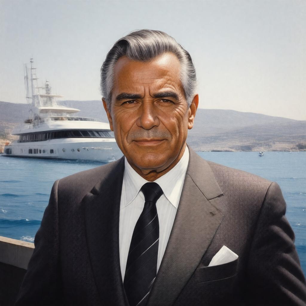 AI-created image of Aristotle Onassis