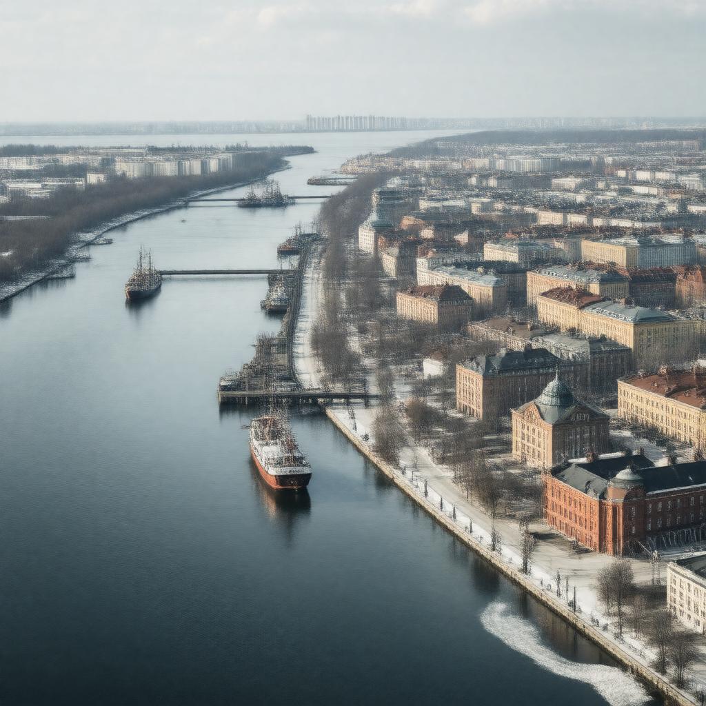 AI-created image of Arkhangelsk, Russia