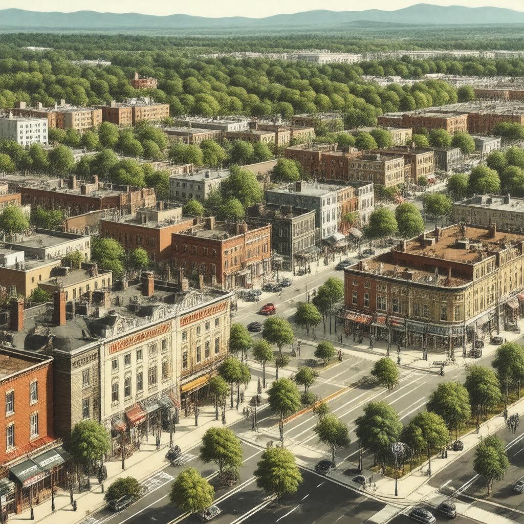 AI-created image of Arlandria neighborhood