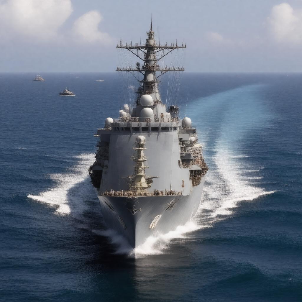 AI-created image of Arleigh Burke-class destroyer