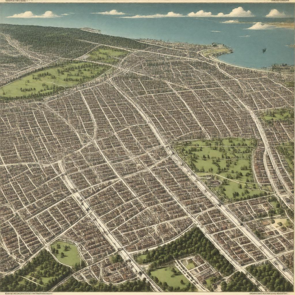 AI-created image of Arlington, Massachusetts, USA