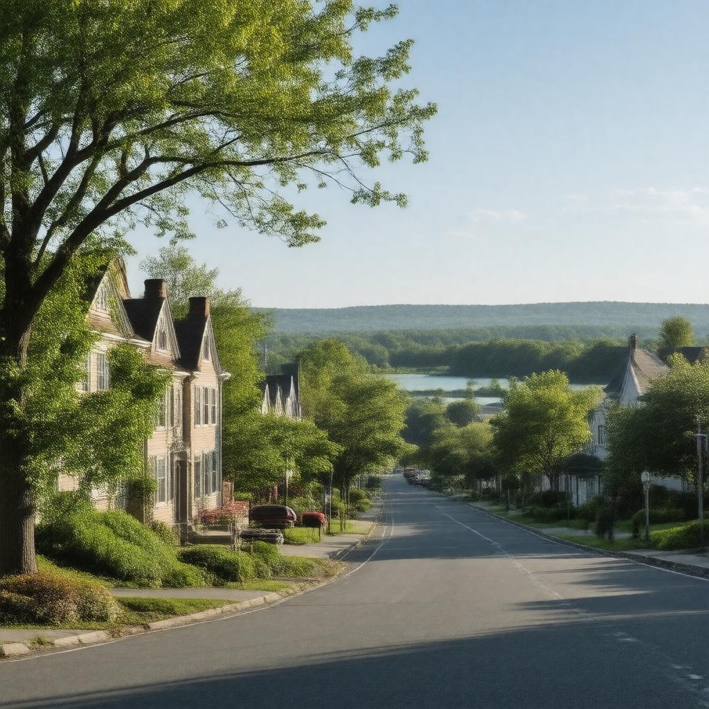 AI-created image of Arlington, Massachusetts, United States