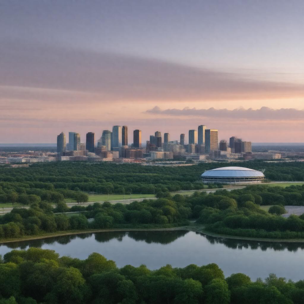 AI-created image of Arlington, Texas, United States