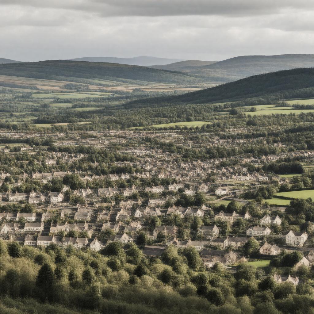 AI-created image of Armadale, West Lothian