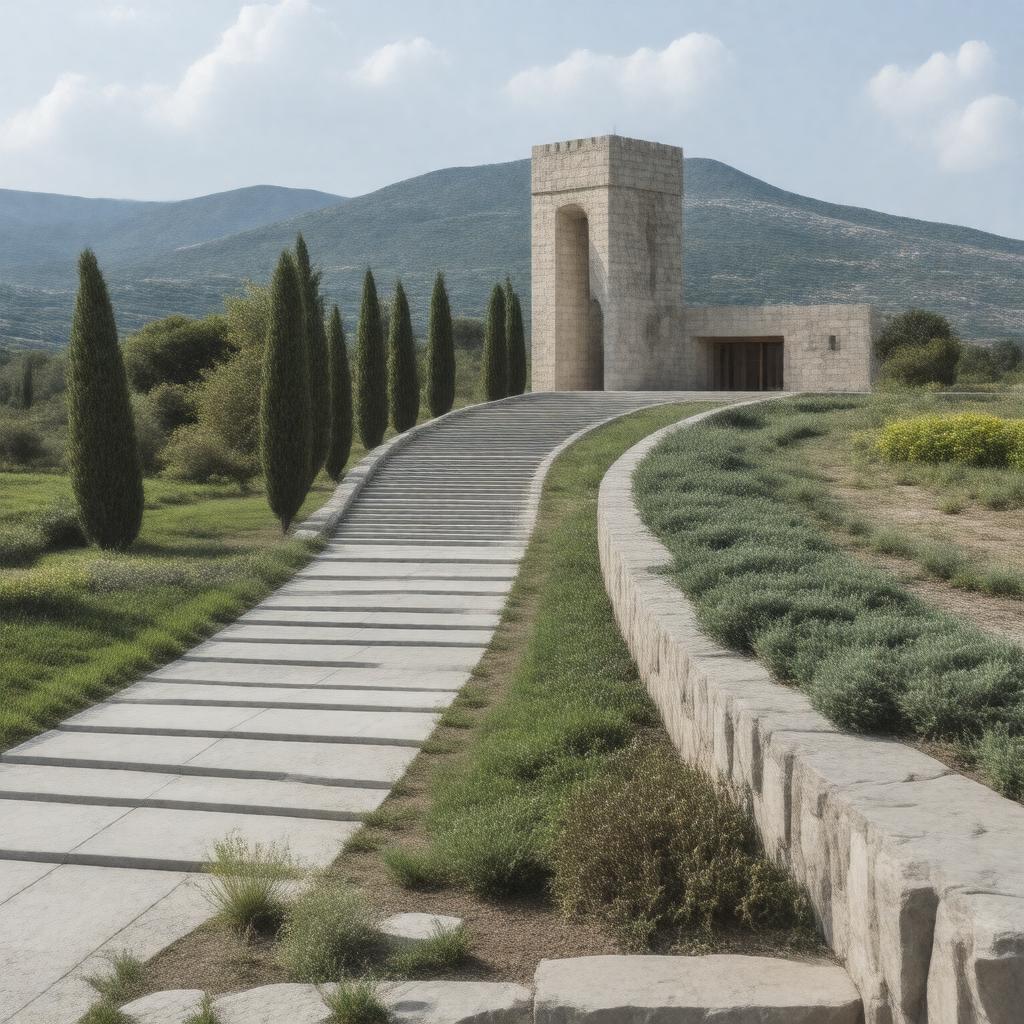 AI-created image of Armenian Genocide Museum