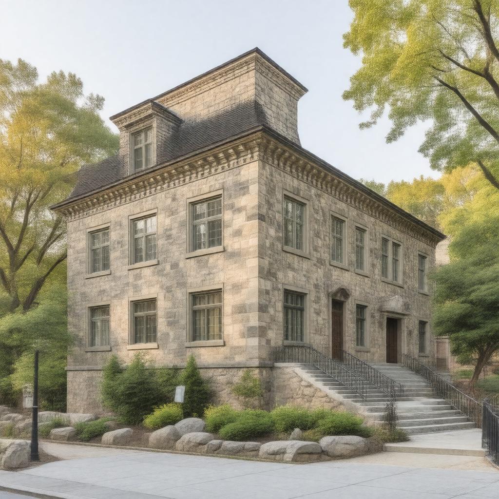 AI-created image of Armenian Library and Museum of America
