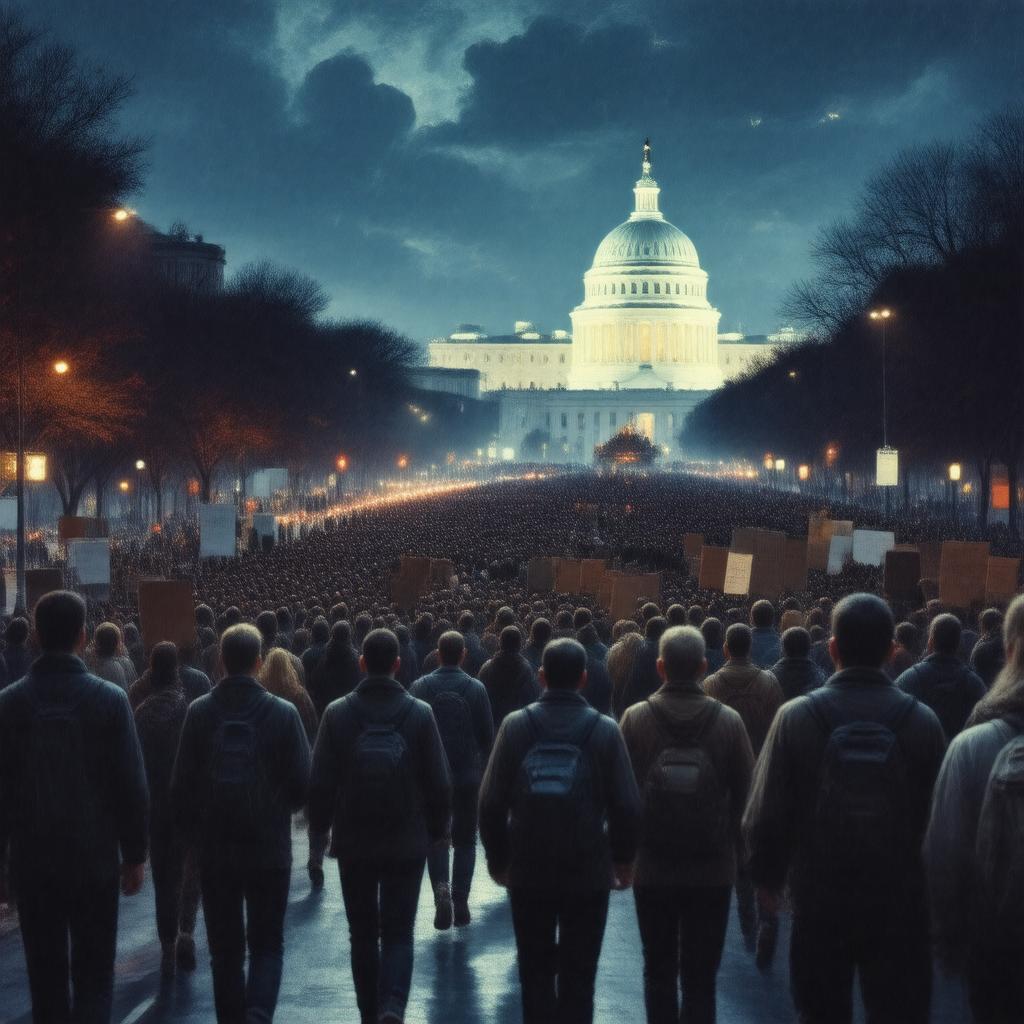 AI-created image of Armies of the Night