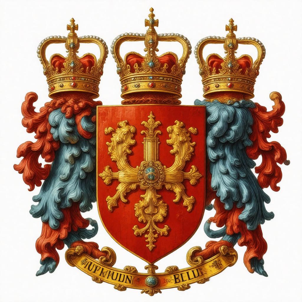 Click to view larger image AI-created image of Arms of the Bishop of Ely