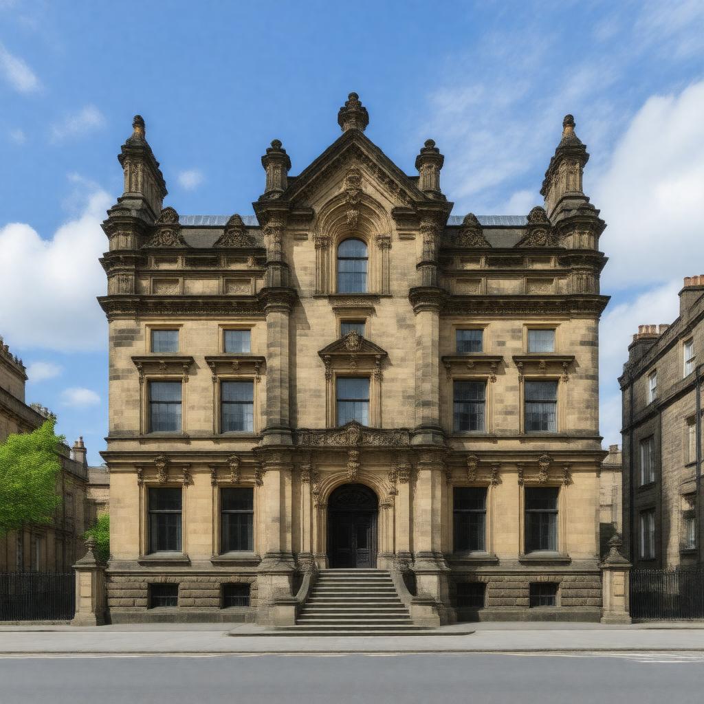 AI-created image of Armstrong College, Newcastle