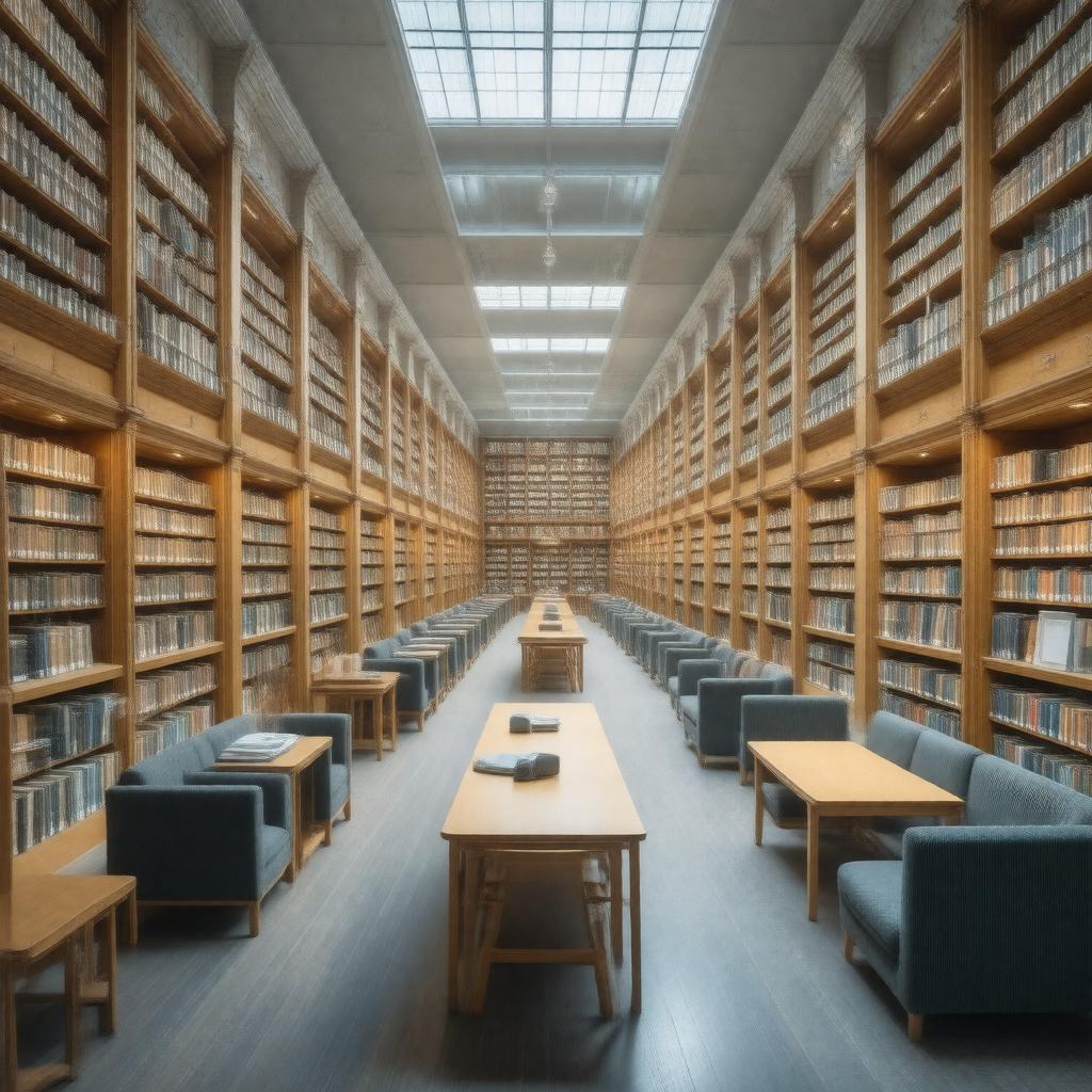 Click to view larger image AI-created image of Armstrong Science Library