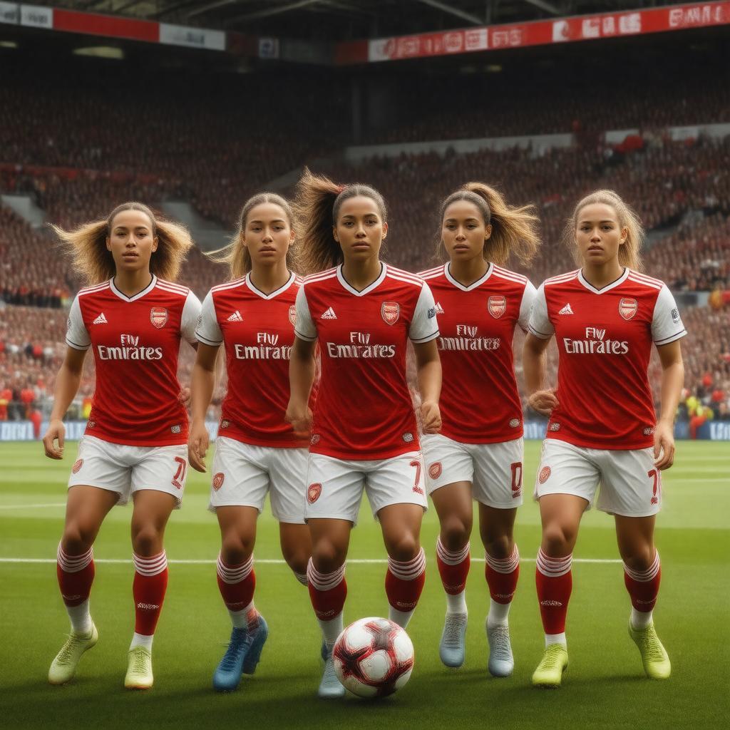 AI-created image of Arsenal Women
