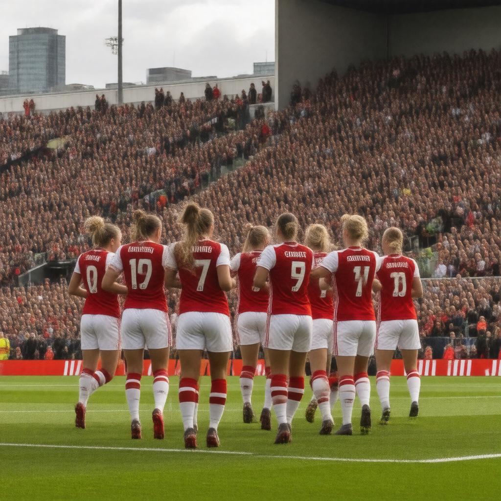 AI-created image of Arsenal Women Football Club