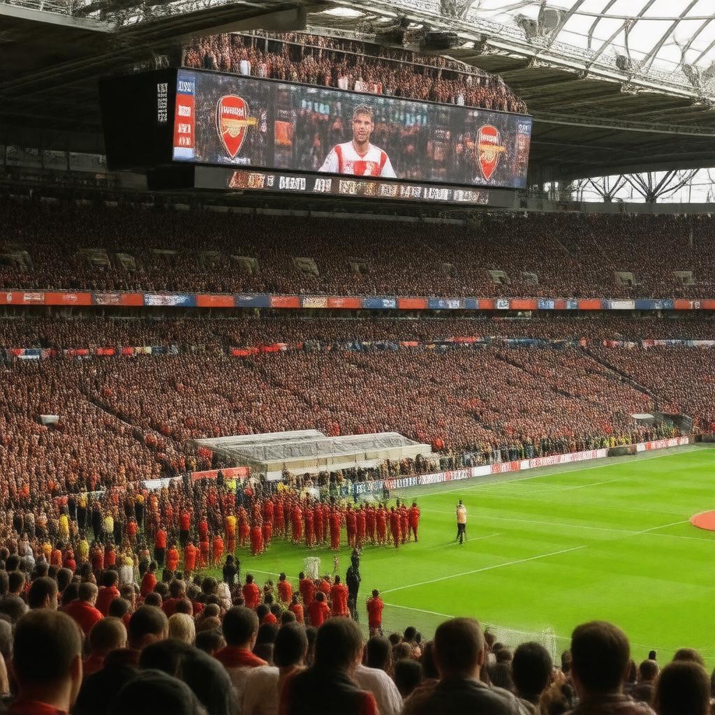 Click to view larger image AI-created image of Arsenal v Hull City 2014