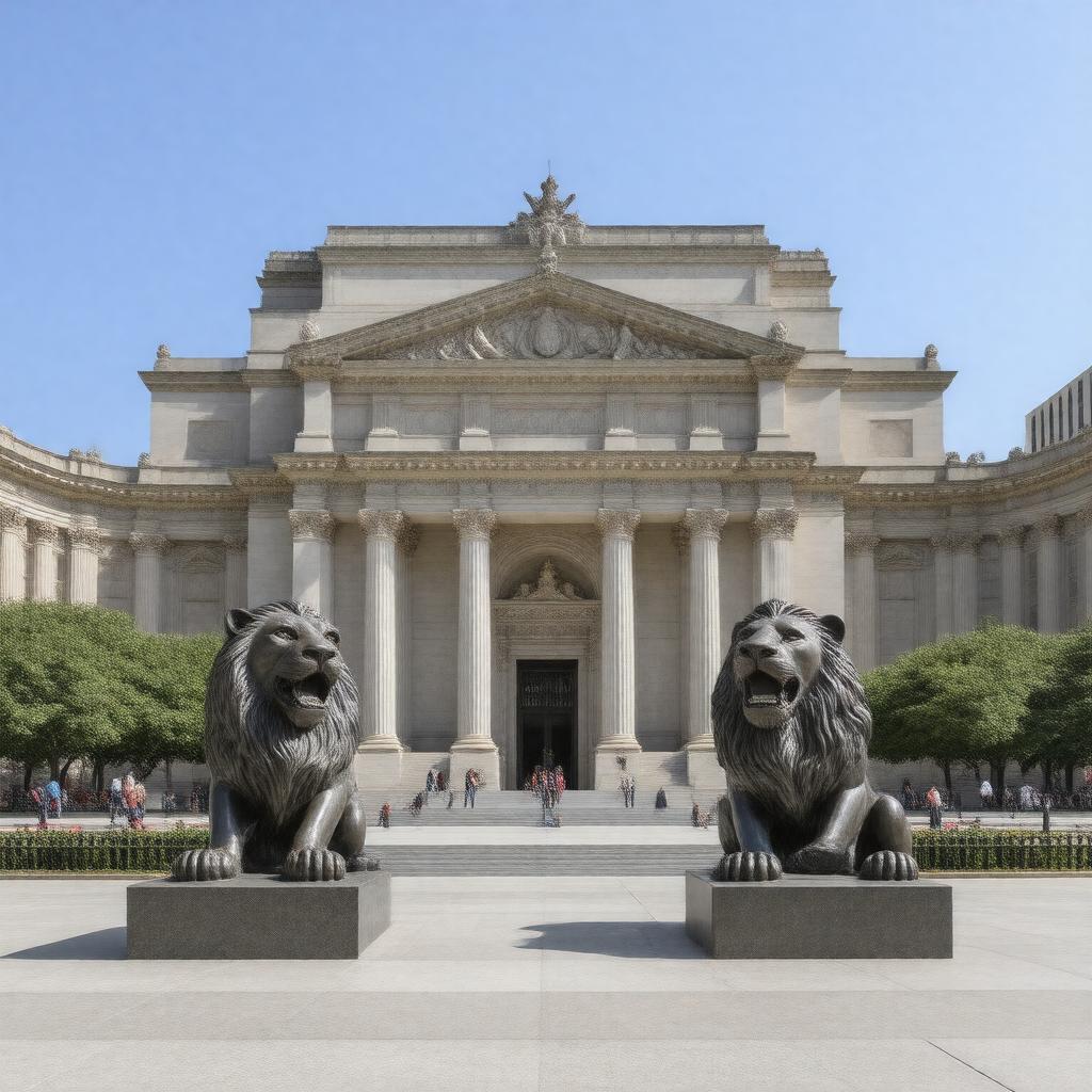 AI-created image of Art Institute of Chicago