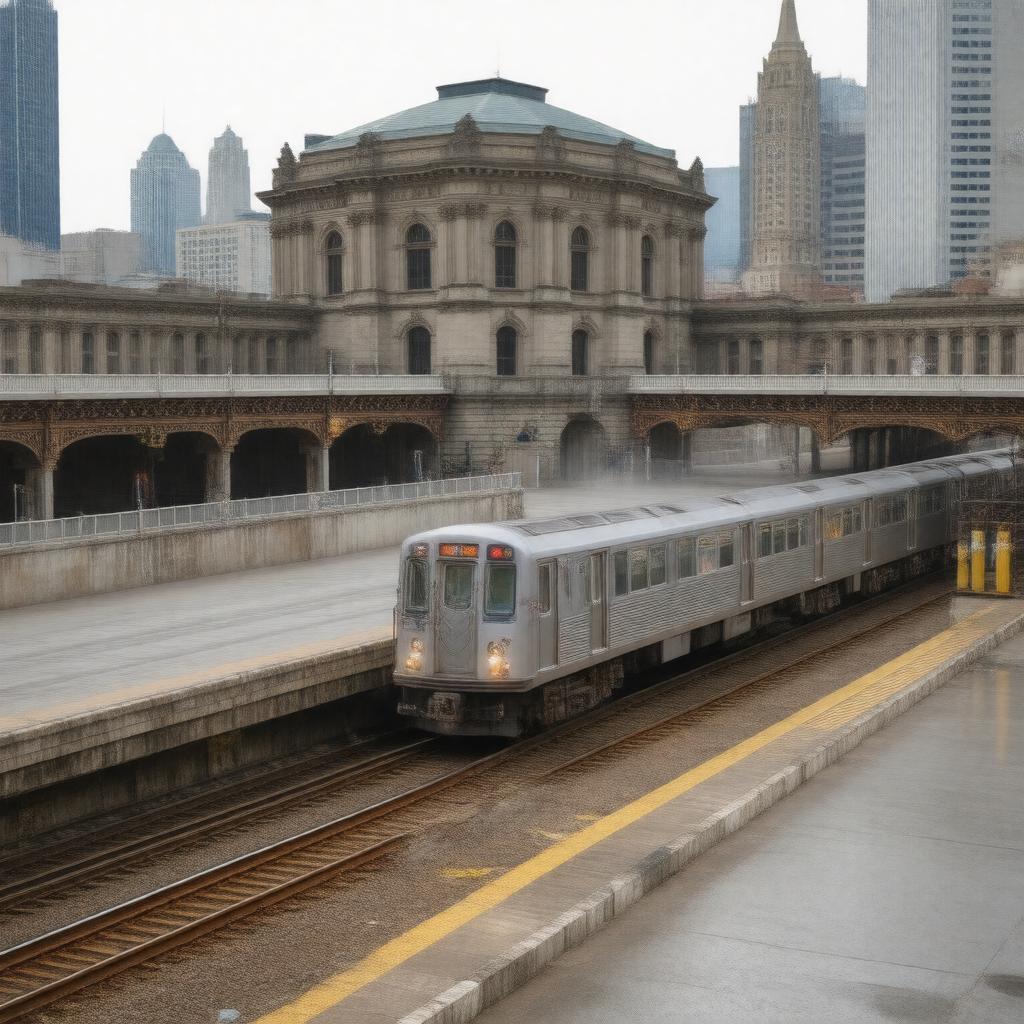 AI-created image of Art Institute station