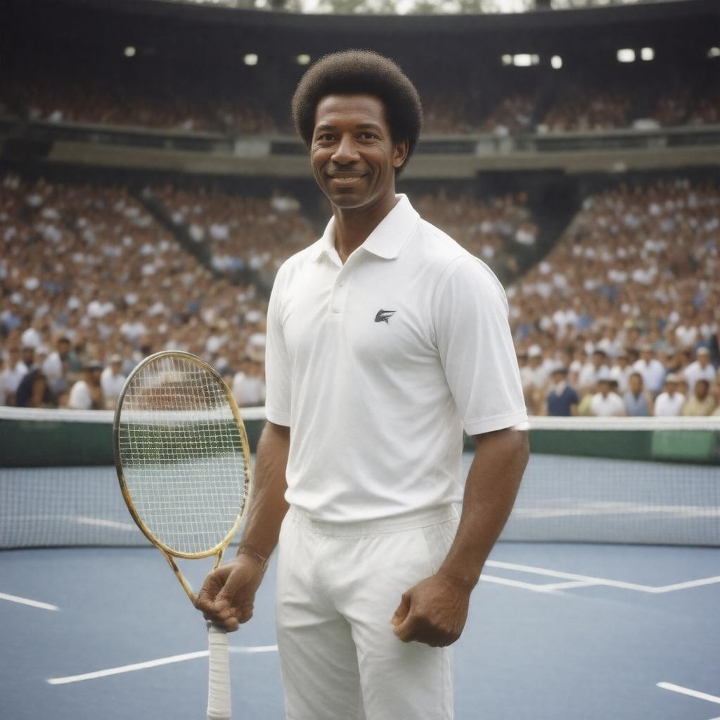 AI-created image of Arthur Ashe