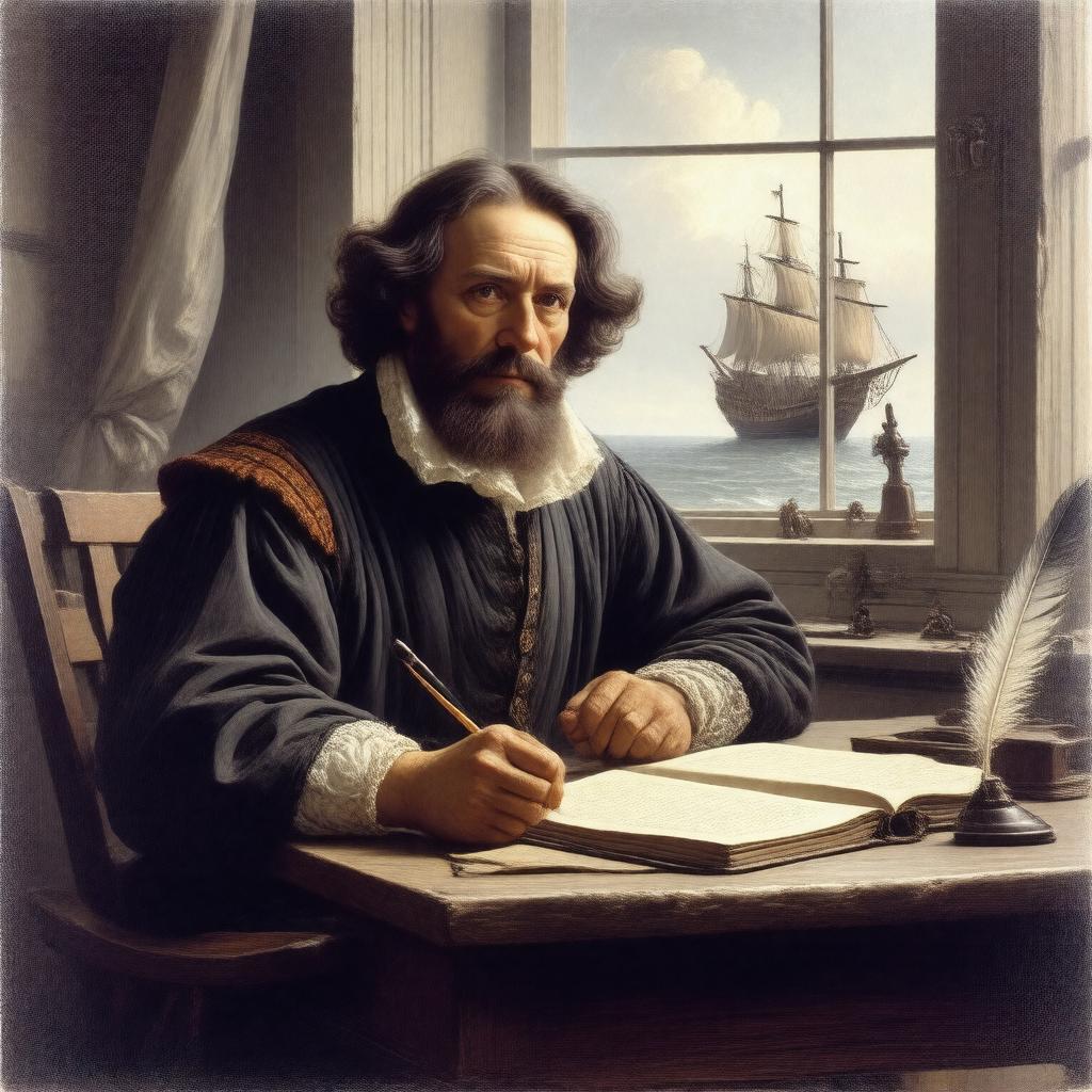 AI-created image of Arthur Brooke