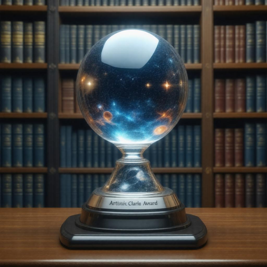 Click to view larger image AI-created image of Arthur C. Clarke Award