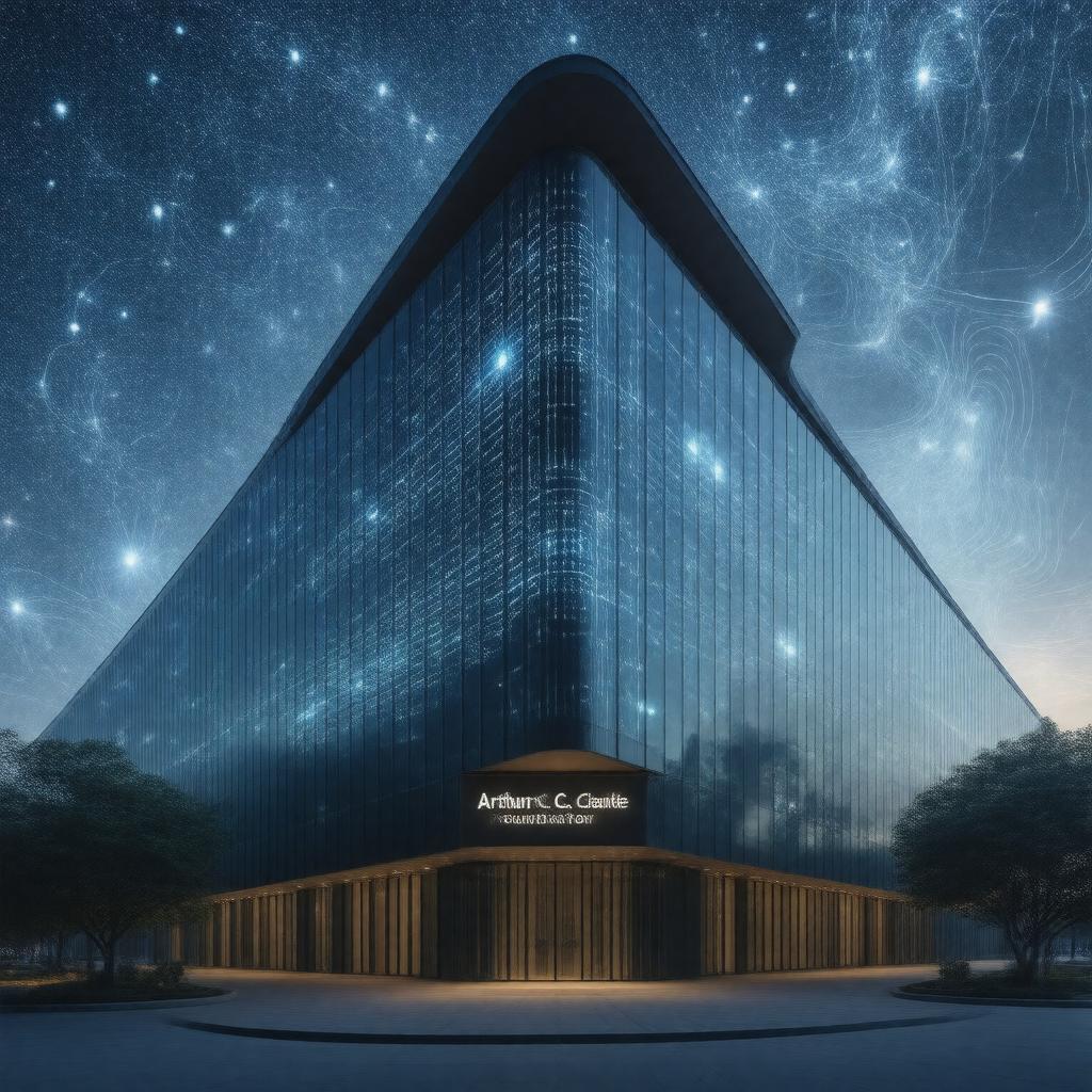 Click to view larger image AI-created image of Arthur C. Clarke Foundation